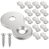 15 Pcs Figure 8 Table Top Fasteners, Heavy Duty Desktop Connectors with Mounting Screws for Desk and Table Tops, Nickel Color In Australia - Darrahopens