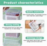 2 Pack Fruit Storage Containers for Fridge with Removable Colander, Produce Saver for Vegetables and Berries Fresh