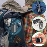 2 Pack Metal Earplug Case Aluminum Waterproof Keychain Pill Holder for Travel Black, Aluminum Construction, Waterproof Design In Australia - Darrahopens