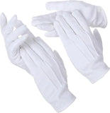 White Dress Gloves 2 Pairs Soft High Elasticity Uniform Gloves for Church Usher Funeral Parade Men Women, Practical Everyday Use In Australia - Darrahopens