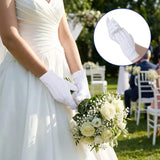 White Dress Gloves 2 Pairs Soft High Elasticity Uniform Gloves for Church Usher Funeral Parade Men Women, Practical Everyday Use In Australia - Darrahopens