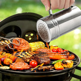 2 Pack Stainless Steel Salt and Pepper Dredge Shakers with Handle and Spice Lids for Kitchen and Dining 14 Ounce In Australia - Darrahopens