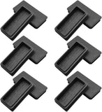 2 x 4 Inch Rectangle Plastic Tube End Caps, Heavy Duty Tube Inserts for Furniture and Fence Posts, Black, 12 Pack In Australia - Darrahopens