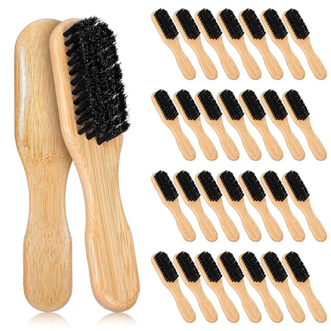 20 Pack Boar Bristle Hair Brushes, Soft Natural Bristles, Wooden Handle, for Women Men Thick Fine Hair, Natural Wood In Australia - Darrahopens