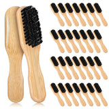30 Pack Boar Bristle Hair Brush, 100% Soft Natural Bristles, Wooden Handle, for Women Men Thick Fine Hair, Smooth Flyaways In Australia - Darrahopens
