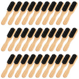 30 Pack Boar Bristle Hair Brush, 100% Soft Natural Bristles, Wooden Handle, for Women Men Thick Fine Hair, Smooth Flyaways