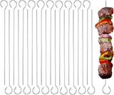 20 Pcs Stainless Steel Grill Skewers, Reusable 8 Inch Kabob Sticks for BBQ, Oven, Outings and Vegetable Cooking In Australia - Darrahopens