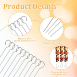 20 Pcs Stainless Steel Grill Skewers, Reusable 8 Inch Kabob Sticks for BBQ, Oven, Outings and Vegetable Cooking In Australia - Darrahopens