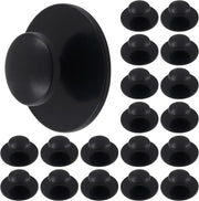 20 Pcs Self Adhesive Cabinet Knobs Mini Drawer Pulls for Kitchen Cabinets, Dressers, Drawers and Wardrobes, Black In Australia - Darrahopens