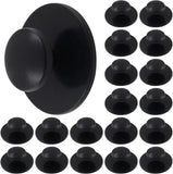 20 Pcs Self Adhesive Cabinet Knobs Mini Drawer Pulls for Kitchen Cabinets, Dressers, Drawers and Wardrobes, Black In Australia - Darrahopens