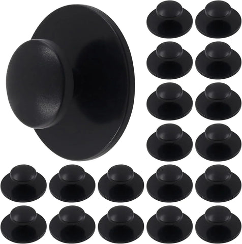 20 Pcs Self Adhesive Cabinet Knobs Mini Drawer Pulls for Kitchen Cabinets, Dressers, Drawers and Wardrobes, Black In Australia - Darrahopens