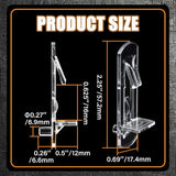 Plastic Locking Shelf Support Pegs, Clear Clips for Kitchen Cabinets Bookcases, 20 Pack, 0.27 inch x 0.63 inch Size In Australia - Darrahopens