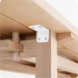 24 Pack L Shape Corner Brackets, Heavy Duty Stainless Steel 90 Degree Shelf Supports for Wood Furniture Cabinet, White, 23x31.5mm