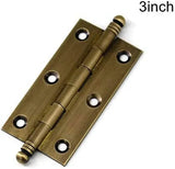 2 Pack Decorative Butt Hinges for Kitchen Cabinet Cupboard Doors, Antique Brass Bronze Finish, 3 Inch Size, Brass Construction In Australia - Darrahopens