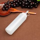 Plastic Condiment Squeeze Bottles 3 Pack with Tip Caps, 32 Oz for Sauce Ketchup Mustard and Olive Oil, White, Durable Plastic Construction