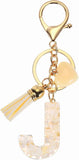 Initial Letter Keychain Charm with Tassel and Lobster Clasp for Bags and Keys Gold J, Letter J Option, Daily Comfort Use In Australia - Darrahopens