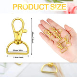 Swivel Snap Hooks with 1 Inch D Ring Lobster Clasps for Tactical Gear and Dog Leashes, 35 Pcs, 25mm, Daily Comfort Use