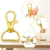 Swivel Snap Hooks with 1 Inch D Ring Lobster Clasps for Tactical Gear and Dog Leashes, 35 Pcs, 25mm, Daily Comfort Use