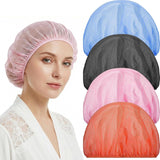 4 Pack Mesh Sleep Bonnets for Women, Elastic Breathable Hair Nets for Sleeping and Hair Drying, Colorful, Pink/Blue/Orange/Black In Australia - Darrahopens
