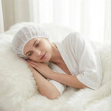 4 PCS Mesh Sleep Bonnets for Women, Elastic Hair Nets for Sleeping and Hair Drying, Colorful Sleeping Caps, Pink/Blue/White/Black