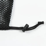 5 Pcs Mesh Drawstring Storage Bags Nylon Stuff Sacks with Cord Lock for Travel Gym Organization Black, Daily Comfort Use
