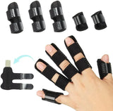 5 Pcs Trigger Finger Splint Set, Adjustable Knuckle Immobilizer and Straightening Support for Arthritis Relief, Black In Australia - Darrahopens