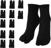 Tabi Split Toe Socks 6 Pairs Elastic Cotton Wicking Sandal Socks for Women and Men Black, Daily Comfort Use, for Men Women and Everyday Wear In Australia - Darrahopens