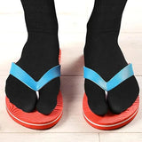 Tabi Split Toe Socks 6 Pairs Elastic Cotton Wicking Sandal Socks for Women and Men Black, Daily Comfort Use, for Men Women and Everyday Wear