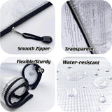6 Pcs A6 Mesh Zipper Pouches Plastic Zip File Folders for Office Receipts and Cosmetics Black 6 x 4.5 Inch, Durable Plastic Construction In Australia - Darrahopens
