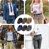 6 PCS Heavy Duty Nylon Webbing Canvas Belts for Men and Women, Outdoor Hiking and Casual Wear, Multicolor, Heavy Duty Use