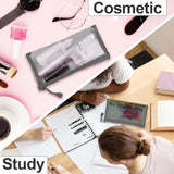 6 Pcs Nylon Mesh Zipper Makeup Bags Cosmetic Pouches for Travel and Home Organization, Small Gray, Daily Comfort Use In Australia - Darrahopens