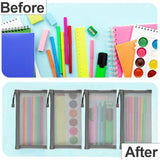 6 Pcs Nylon Mesh Zipper Makeup Bags Cosmetic Pouches for Travel and Home Organization, Small Gray, Daily Comfort Use In Australia - Darrahopens