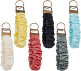 6 Pack Scrunchie Keychains Colorful Polyester Wristlet Key Ring Bracelets for Women Running Dog Walking, Daily Comfort Use In Australia - Darrahopens
