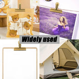 8 Pack Bag Clips, 3 Inch Wide Stainless Steel Heavy Duty Chip Clips for Food Bags, Coffee, Kitchen and Office Storage, Gold