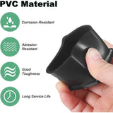 8 Pack Square Chair Leg Caps, PVC Non Slip Floor Protectors for Chairs Tables and Beds, 1.25 Inch 32mm, Black, Durable Plastic Construction In Australia - Darrahopens