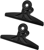 Extra Large Bulldog Clips 20cm Jumbo Metal Binder Clamps for Office and Home, 2 Pack, Black, for Safe Pet Grooming and Care In Australia - Darrahopens