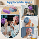 Hair Towel Wrap 4 Pack Quick Dry Turban for Curly and Long Hair Women Bathroom Shower Use Multi Color, Daily Comfort Use