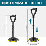 Stand Assist Mobility Aid, Height Adjustable Heavy Duty Metal Floor Standing Support Tool for Elderly, Yellow, Adjustable Design In Australia - Darrahopens