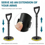 Stand Assist Mobility Aid, Height Adjustable Heavy Duty Metal Floor Standing Support Tool for Elderly, Yellow, Adjustable Design