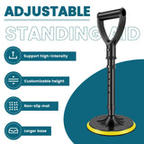 Stand Assist Mobility Aid, Height Adjustable Heavy Duty Metal Floor Standing Support Tool for Elderly, Yellow, Adjustable Design