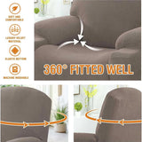 Recliner Slipcover High Stretch Jacquard Fabric with Side Pocket for Standard Power Lift Recliner Chair Brown, Letter G Option In Australia - Darrahopens