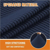 Recliner Slipcover High Stretch Soft Jacquard Fabric with Side Pocket for Standard Power Lift Recliner Chair Navy Blue, Letter F Option In Australia - Darrahopens