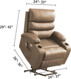 Recliner Slipcover High Stretch Soft Jacquard Fabric with Side Pocket for Standard Power Lift Recliner Chair Navy Blue, Letter F Option