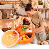 Portable Weekly Pill Organizer Box, 7 Day Rotary Circular Design, 3 Compartment Fruit Style for Travel, Orange In Australia - Darrahopens