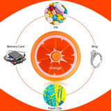 Portable Weekly Pill Organizer Box, 7 Day Rotary Circular Design, 3 Compartment Fruit Style for Travel, Orange In Australia - Darrahopens