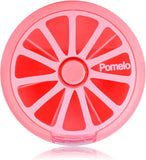 Portable Weekly Pill Organizer Box, 7 Day Rotary 3 Compartment Medicine Case for Travel and Daily Use, Pomelo Pink In Australia - Darrahopens