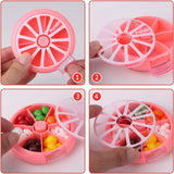 Portable Weekly Pill Organizer Box, 7 Day Rotary 3 Compartment Medicine Case for Travel and Daily Use, Pomelo Pink In Australia - Darrahopens
