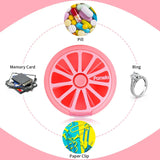 Portable Weekly Pill Organizer Box, 7 Day Rotary 3 Compartment Medicine Case for Travel and Daily Use, Pomelo Pink In Australia - Darrahopens