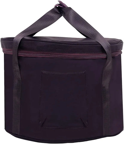 Singing Bowl Carry Bag with Handle, Thick Padded Travel Case for Yoga and Meditation, Black, 12 inches Size, Daily Comfort Use In Australia - Darrahopens