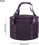 Singing Bowl Carry Bag with Handle, Thickened Padded Travel Case for Yoga Meditation Sound Bowl, Purple, 14 inches Size In Australia - Darrahopens